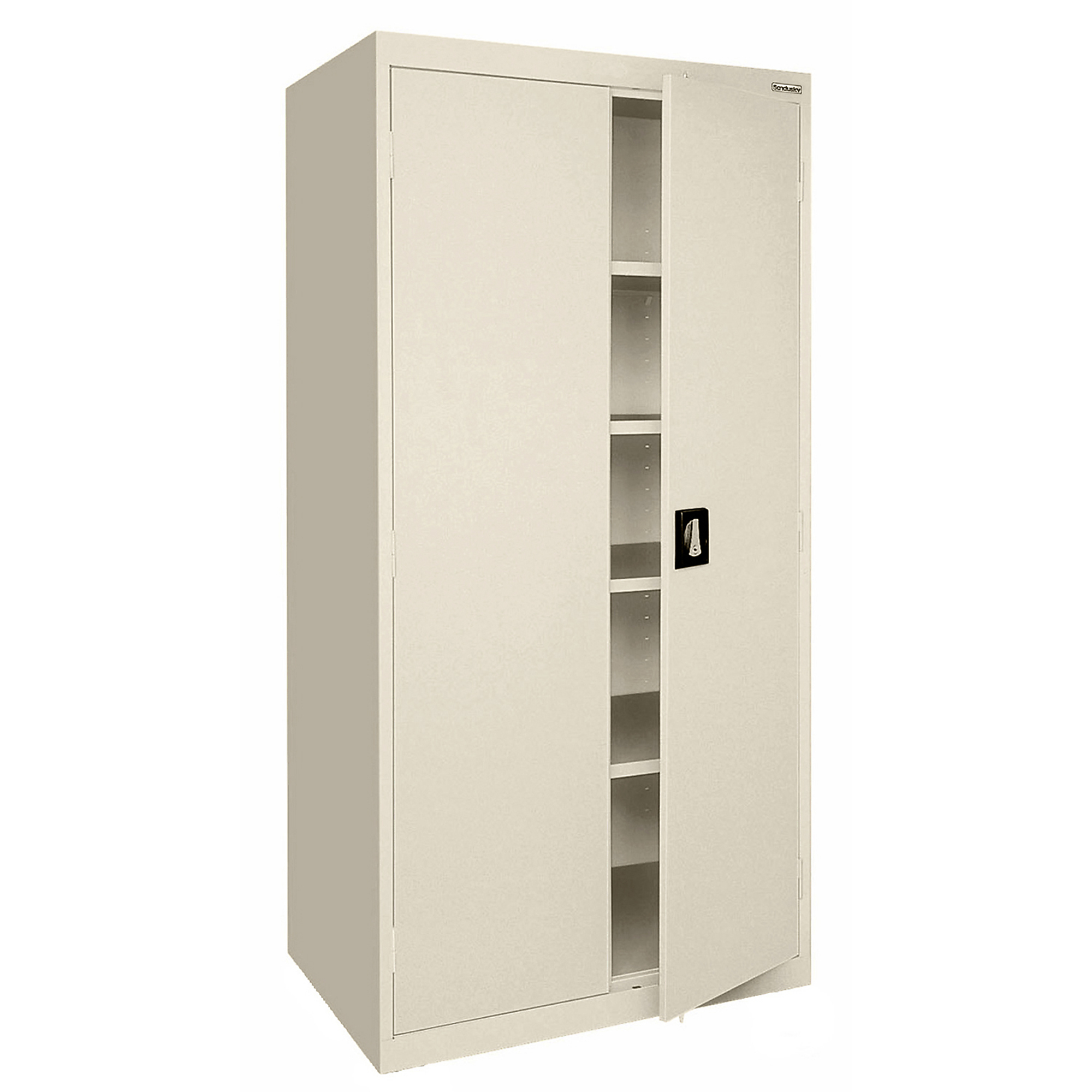 Sandusky Lee Elite Series Welded Cabinet - 36in. x 18in. x 72in., Heavy-Duty Steel, Lockable, Putty, Model# EA4R361872-07